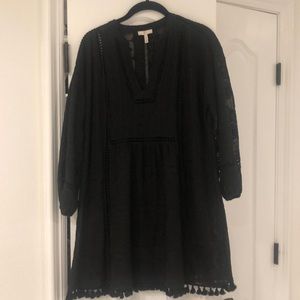 Black Embroidered Dress